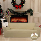 Easy-Going Stretch Oversized Sofa Couch Slipcover Washable Beige | 1-Piece - Image 2
