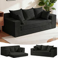 Convertible Sofa Bed, Pull Out 3 Seater Sleeper Sofa by Winzoo