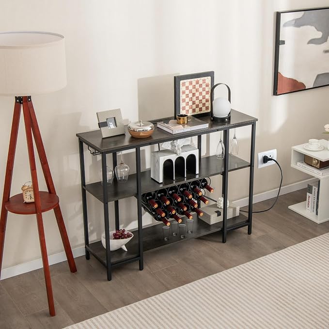 Giantex Wine Rack Freestanding Floor, Bar Cabinet - Image 2