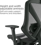 Staples Dexley Ergonomic Task Chair, Lumbar Support, Adjustable Height - Image 5