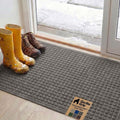 GORILLA GRIP® Ultra Absorbent Front Door Mat Outside Entrance 47x35, Traps Dirt by Unknown