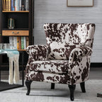 Mid Century Accent Chair Modern Button Tufted Armchair Wingback Club Chair - Image 2