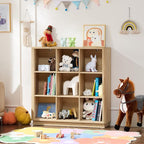 Joaxswe 9 Cube Storage Book Shelf, Modern Floor Standing 3-Tier Cubby Bookcase - Image 9