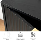 EYYTHUNG Fluted Storage Cabinet - Image 5