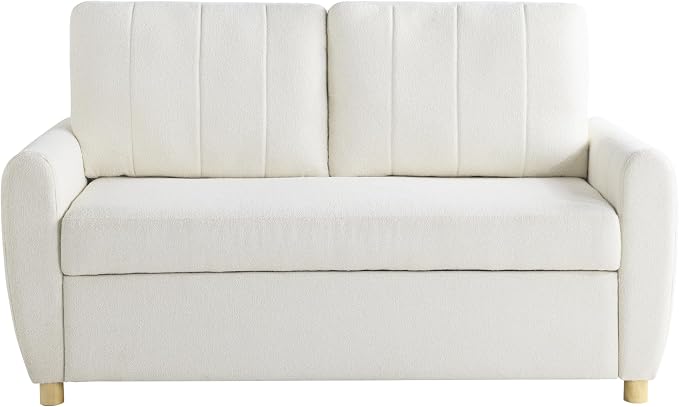 Serta Galway 66.5" Convertible Sleeper Loveseat, Full Size, Dreamcoil Comfort - Image 3