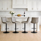 FIRAVOE Swivel Bar Stools Set of 4, Modern Adjustable Bar Stools by FIRAVOE