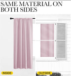 NICETOWN Blackout Curtains for Living Curtains, Baby Pink, 2 Panels, 29 by 30 - Image 5