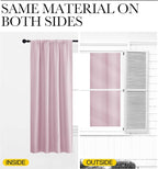 NICETOWN Blackout Curtains for Bedroom, Baby Pink, 1 Pair, 62 by 63-inch - Image 5