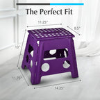 Handy Laundry Folding Step Stool 13 Inch – Sturdy Plastic Foldable Step Stool - Image 5