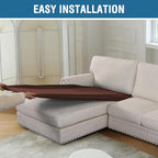 H.VERSAILTEX Sectional Couch Covers 1 Piece Chaise Slipcover L Shape Separate - Image 8