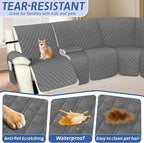 Arfntevss Recliner Sectional Couch Covers 1OO% Waterproof L Shape Sofa Cover - Image 4