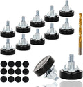 12 PCS 1/4" Thread Furniture Feet Levelers, Furniture Leveling Feet by Eunenete