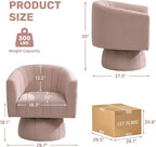 Swivel Accent Barrel Chair, Cute Comfy Small Round 360° Arm Chair. Velvet Sofa - Image 2