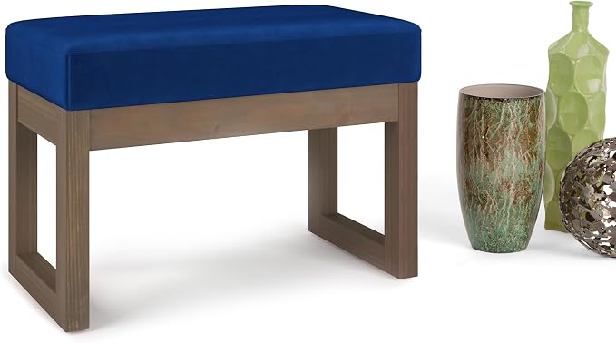 SIMPLIHOME Milltown Small Ottoman Bench - Image 8