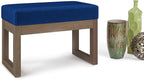 SIMPLIHOME Milltown Small Ottoman Bench - Image 8