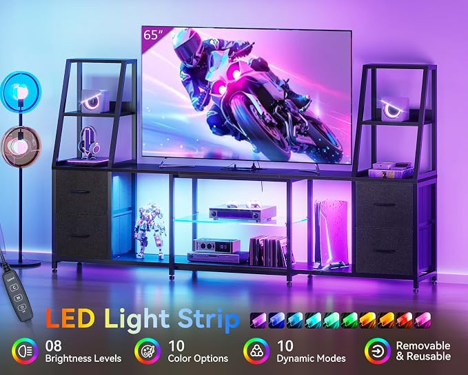 Casaottima LED TV Stand for 50–65 Inch TVs - Image 6