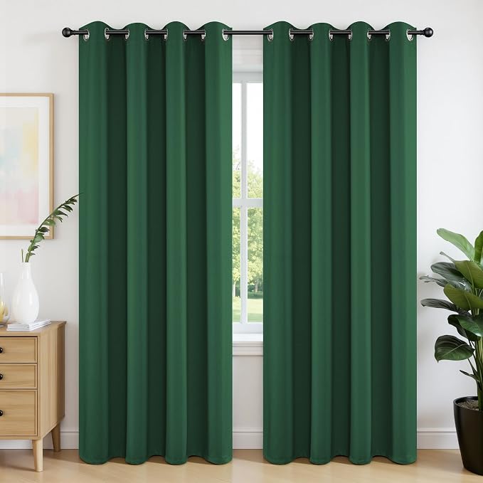 Joydeco Blackout Curtains 84 Inchs Long 52 Wide Black Out Curtains 2 Panels by JOYDECO