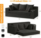 Convertible Sofa Bed, Pull Out 3 Seater Sleeper Sofa - Image 2