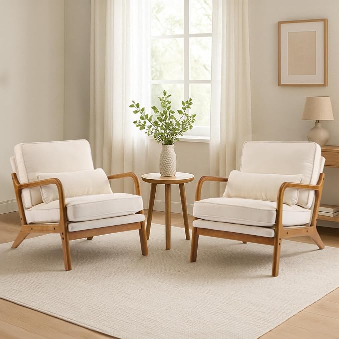 Karl home Mid Century Modern Accent Chair - Image 7