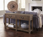 Modus Furniture Craster Reclaimed Wood Console Table, Smokey Taupe - Image 2