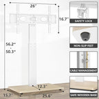 TV Floor Stand for 32-75 Inch Plasma LCD LED OLED Flat Panel or Curved Screen - Image 6