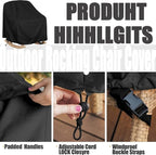 Patio Chair Covers Waterproof Patio Furniture Covers, 27.5"W x 32.5"D x 43"H - Image 3
