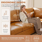 ABCASA Oversized Modular V Shaped Sectional Couches - Image 5