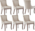 Modern Dining Chairs Set of 6, High Back Dining Chairs Side Chairs by MZDOO