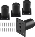 Set of 4 Furniture Legs 2.36 Inch, Adjustable Aluminum Alloy Cabinet Legs by Kyuionty