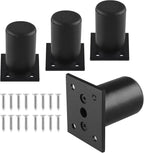 Set of 4 Furniture Legs 2.36 Inch, Adjustable Aluminum Alloy Cabinet Legs by Kyuionty