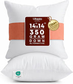 Utopia Bedding 14x14 Pillow Inserts, 2 Pack | Indoor cushion inserts by UTOPIABEDDING