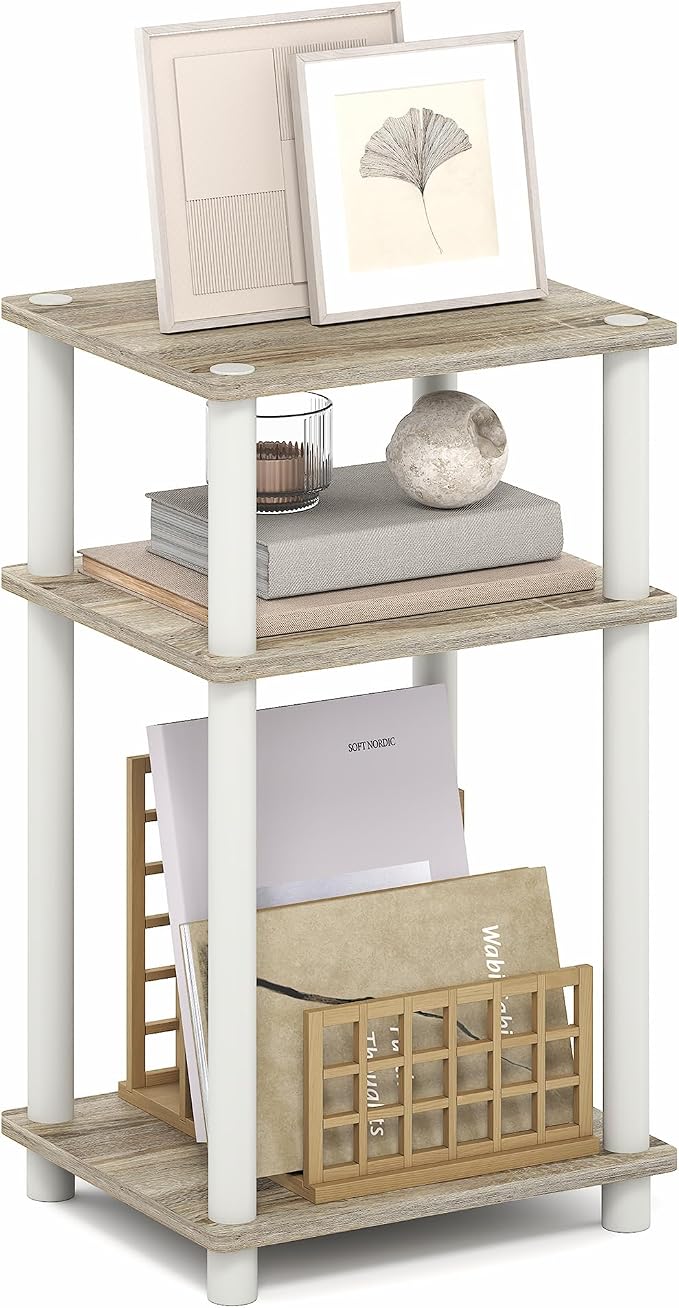 Furinno Turn-N-Tube Side Table, 3-Tier End Table by Furinno-FitsYourSpaceFitsYourBudget