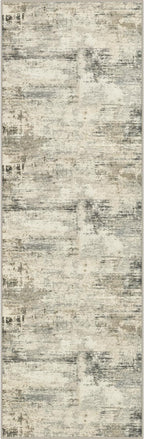 2.6x8 Washable Runner Rug：Modern Abstract Soft Carpet Ash Brown | by FXRHLP