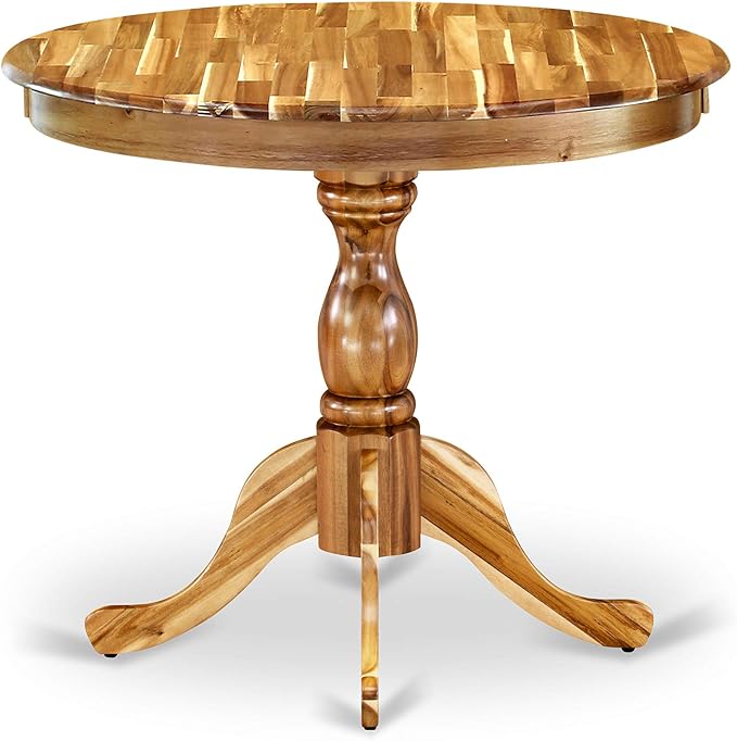 East West Furniture AMT-ANA-TP Antique Dining Room Table - Image 4