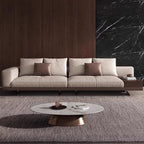 Italian Luxury Simple Leather Sofa, Solid Wood Frame, Spacious and Soft Sofa - Image 2
