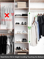 HOUSE DAY Closet Organizers and Storage, 8 Pack Magic Hangers Space Saving - Image 7