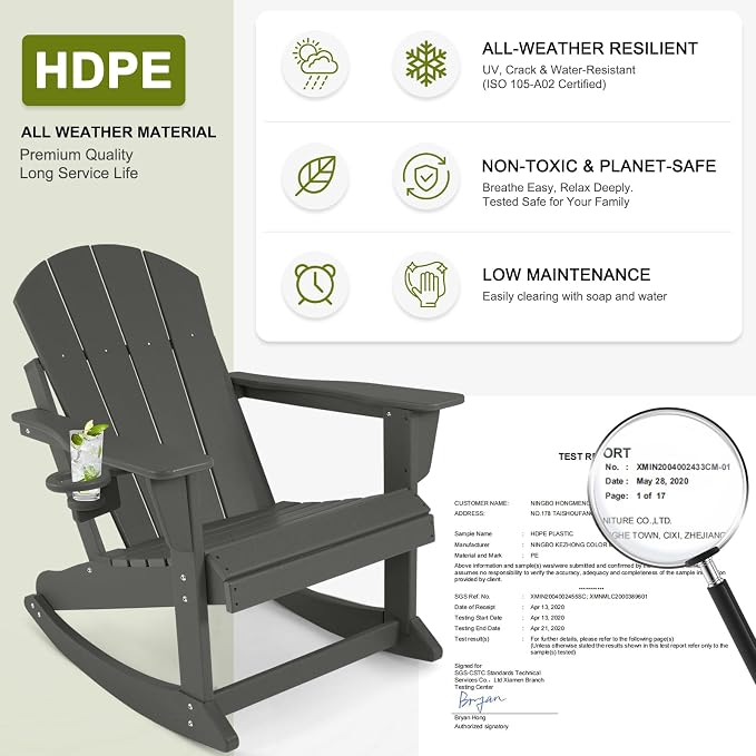 Plastic Adirondack Chair - Image 5