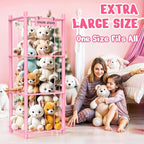Woodure Stuffed Animal Storage & Organizer, Wooden Cute Zoo Toy Holder - Image 5