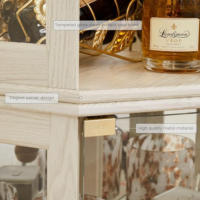 Anwick Corner Display Curio Cabinets - Image 4