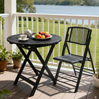 VINGLI Bamboo Folding Chair, Foldable Dining Wood Chairs Comfortable Seat - Image 7