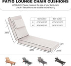 Chaise Lounge Cushions Outdoor 72x21x6 Inch, Fade Resistant 6'' Thicken Outdoor - Image 3