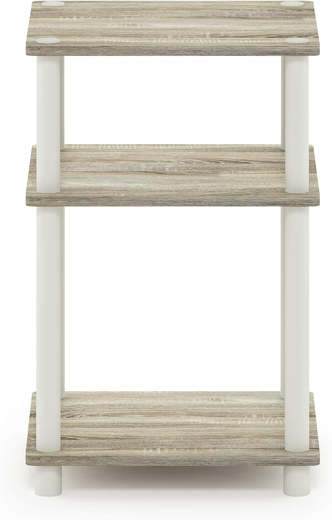 Furinno JUST Side Table, 3-Tier End Table, Open Shelves Night Stand, Bedside - Image 7