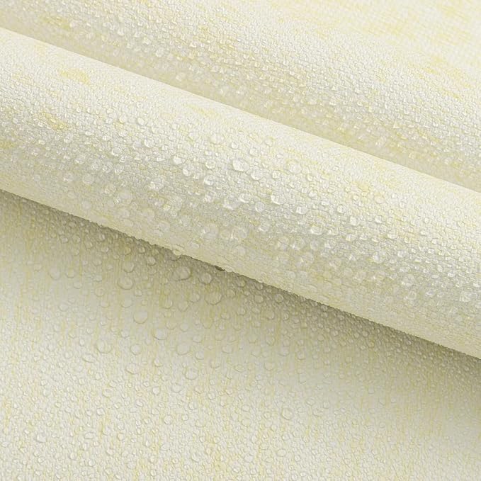 Grasscloth Peel and Stick Wallpaper Beige and Yellow Contact Paper 15.7inch x - Image 5