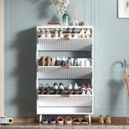 Shoe Cabinet Storage, Modern Freestanding Organizer by QIVOMIX