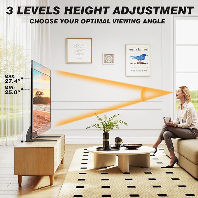 5Rcom TV Stand Mount, Universal TV Stand Tabletop - Image 2