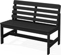 SERWALL Outdoor Bench, All Weather HDPE Outdoor Benches, 2-Person Armless Porch by SERWALL
