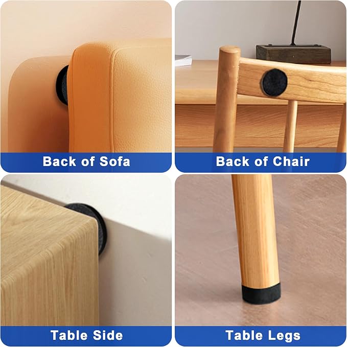 Krisler Headboard Stoppers, Soft Bed Stabilizer Against Wall, Self Adhesive - Image 6