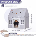 Kids Play Tent Indoor: Mat, Tassel Garland, Star Lights - Image 2