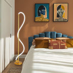 Modern LED Gold Floor Lamp, 3-Level Dimmable Flexible DIY Modeling Tall - Image 2
