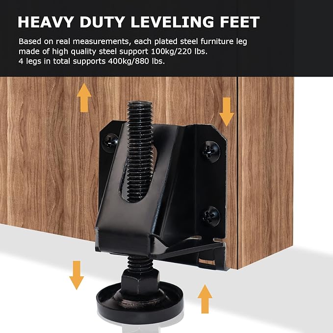 LOSCHEN 16 PCS Heavy Duty Adjustable Leveling Feet - Image 2